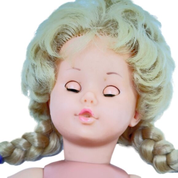 Schildkrot Crier Doll 18 in Blonde 44 Turtle Mark W Germany Plastic Working - Picture 11 of 16